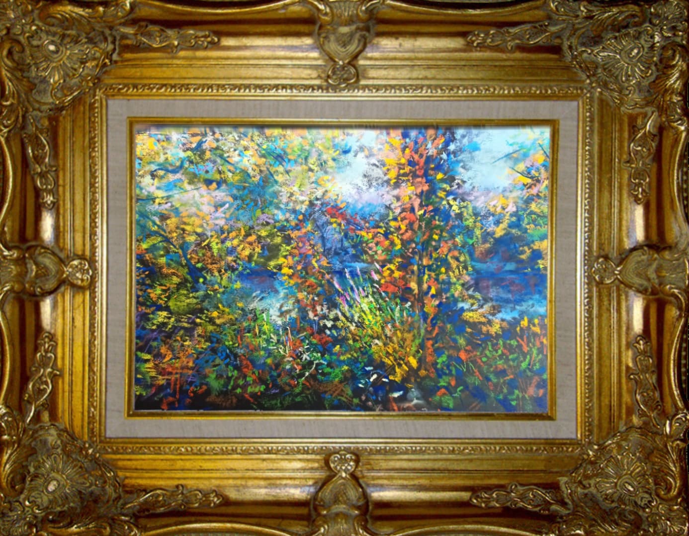 Berge étincellante - Pastel de Christophe Jacobs